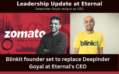 Zomato’s Deepinder Goyal To Step Down As Group CEO Of Eternal