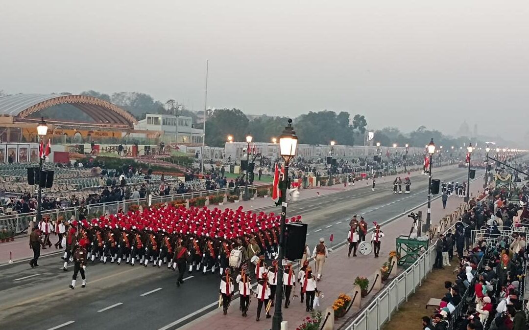 India’s 77th Republic Day parade at Kartavya Path, New Delhi in 2026 and President Droupadi Murmu attending the 77th Republic Day celebrations 2026